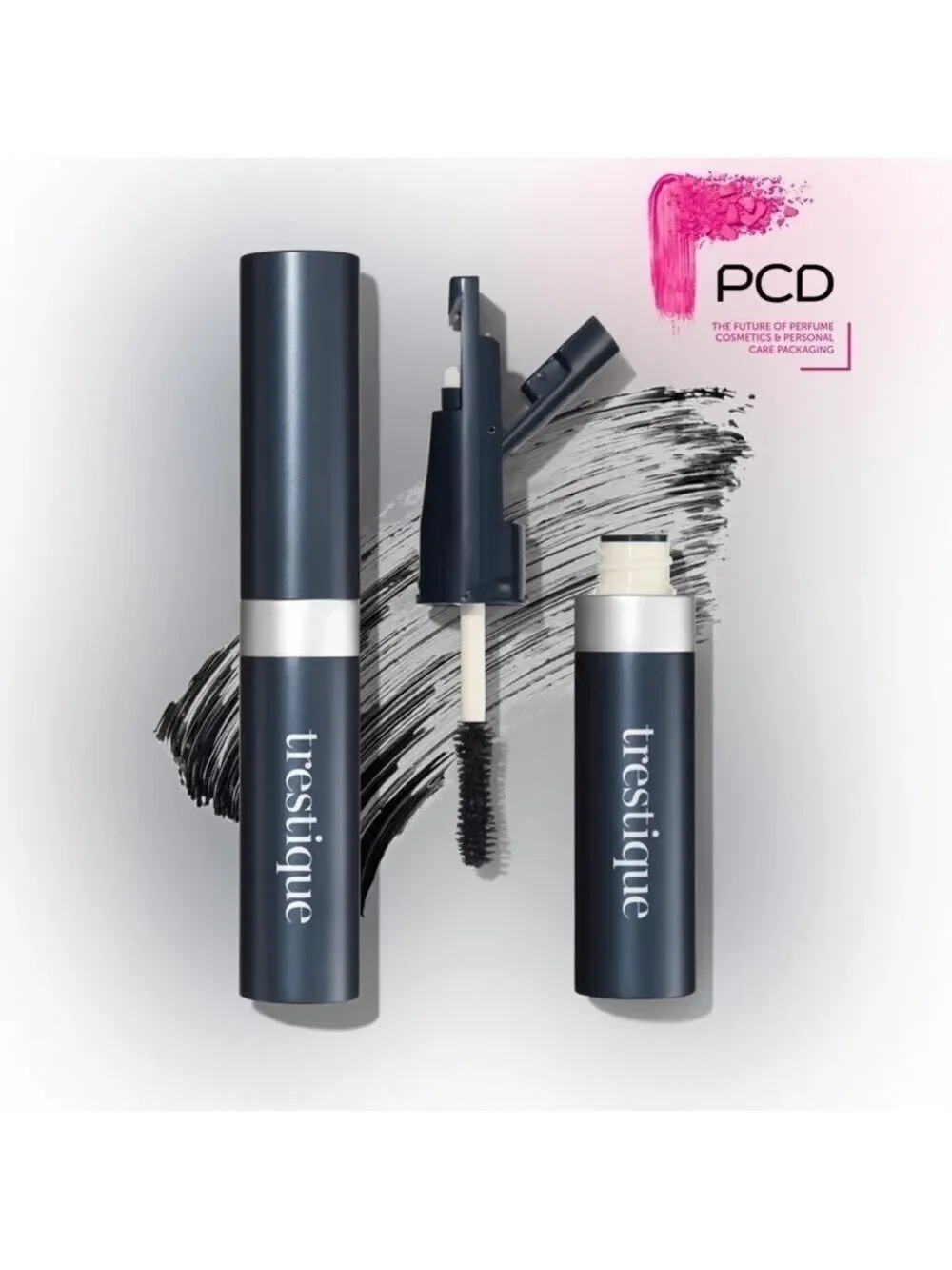 Trestique Black Mascara Large Built-in Eyelash Curler
